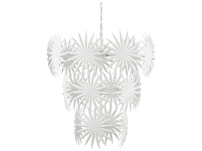 Currey & Company Currey and Company Bismarkia 13-Light Gesso White Chandelier