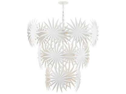 Currey & Company Currey and Company Bismarkia 13-Light Gesso White Chandelier