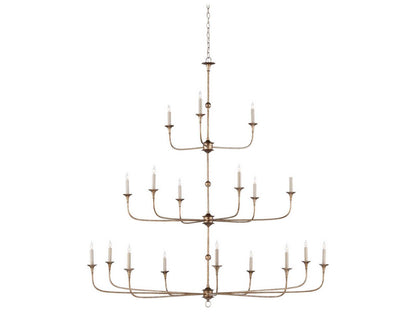 Currey & Company Currey and Company 18-Light Nottaway Grande Chandelier in Pyrite Bronze