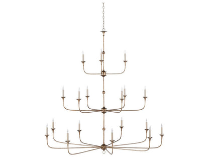 Currey & Company Currey and Company 18-Light Nottaway Grande Chandelier in Pyrite Bronze