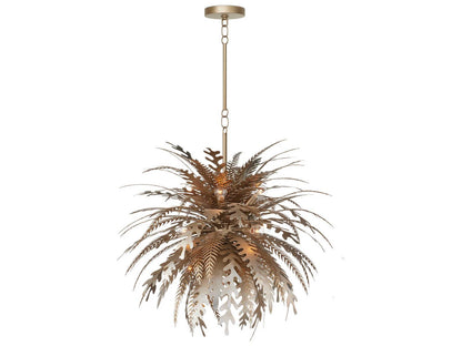 Currey & Company Currey and Company 12-Light Abyssinia Chandelier in Contemporary Silver Leaf Dark Silver Leaf
