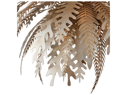 Currey & Company Currey and Company 12-Light Abyssinia Chandelier in Contemporary Silver Leaf Dark Silver Leaf