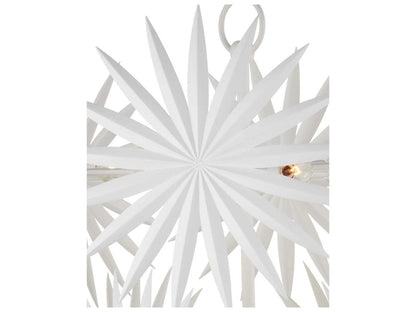 Currey & Company Currey and Company 10-Light Bismarkia Chandelier in Gesso White