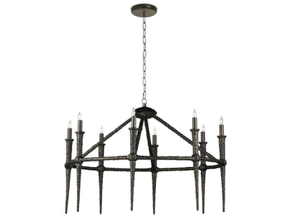 Currey & Company Currey and Company 8-Light Blackthorn Chandelier in Aged Bronze