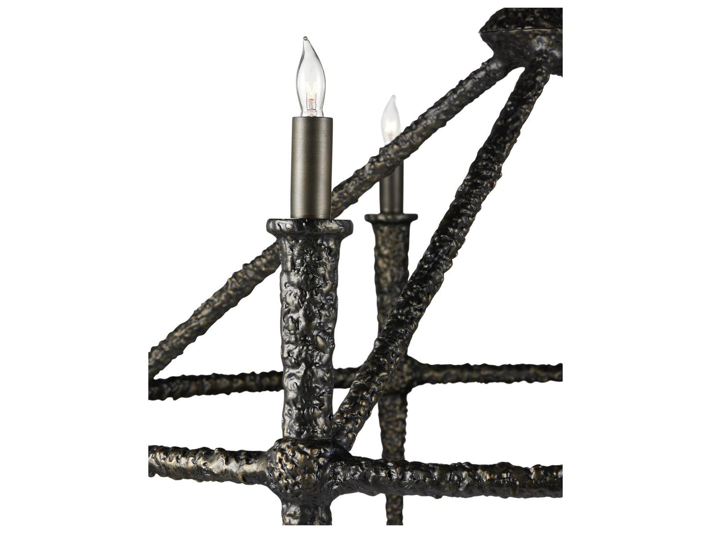 Currey & Company Currey and Company 8-Light Blackthorn Chandelier in Aged Bronze