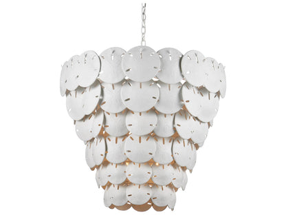 Currey & Company Currey and Company 8-Light Tulum Extra Large Chandelier in Sugar White