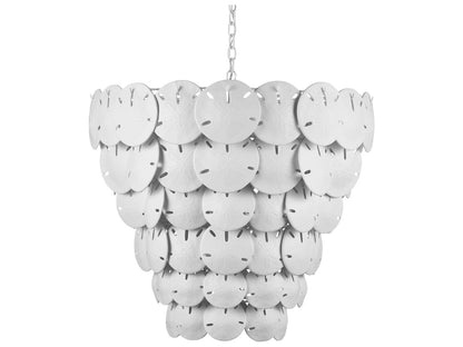 Currey & Company Currey and Company 8-Light Tulum Extra Large Chandelier in Sugar White
