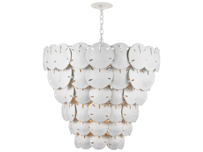 Currey & Company Currey and Company 8-Light Tulum Extra Large Chandelier in Sugar White