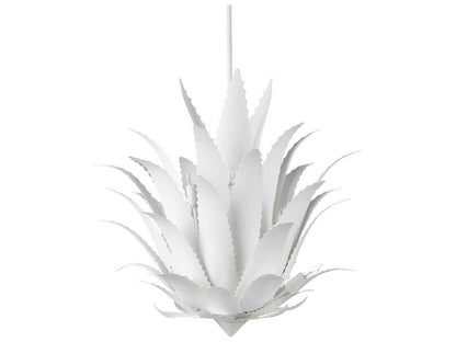 Currey & Company Currey and Company 9-Light Agave Chandelier in Gesso White Finish