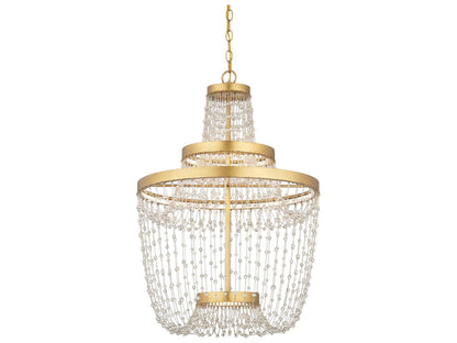 Currey & Company Currey and Company Mademoiselle Medium LED Chandelier in Contemporary Gold Leaf