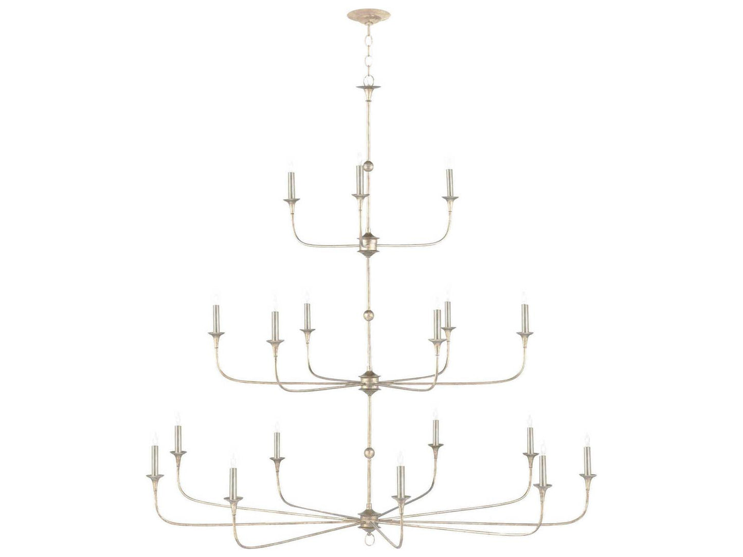 Currey & Company Currey and Company 18-Light Nottaway Grande Chandelier in Champagne Finish