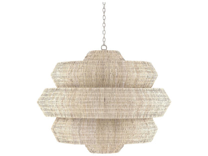 Currey & Company Currey and Company 18-Light Antibes Chandelier in Bleached Natural Snow White