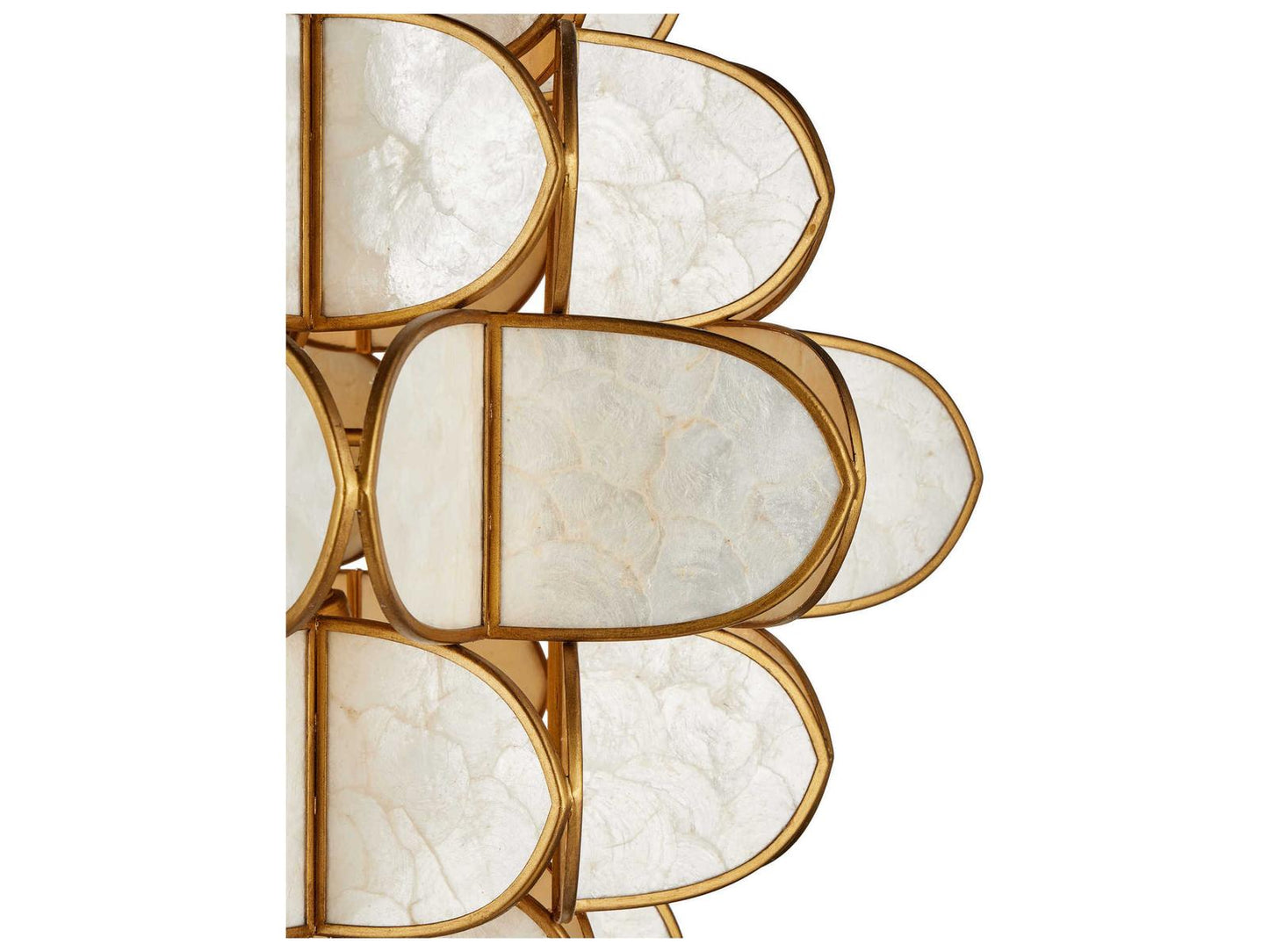 Currey & Company Currey and Company 9-Light Galatea Chandelier in Natural and Brass