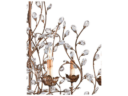 Currey & Company Currey and Company 8-Light Crystal Bud Chandelier in Cupertino Finish