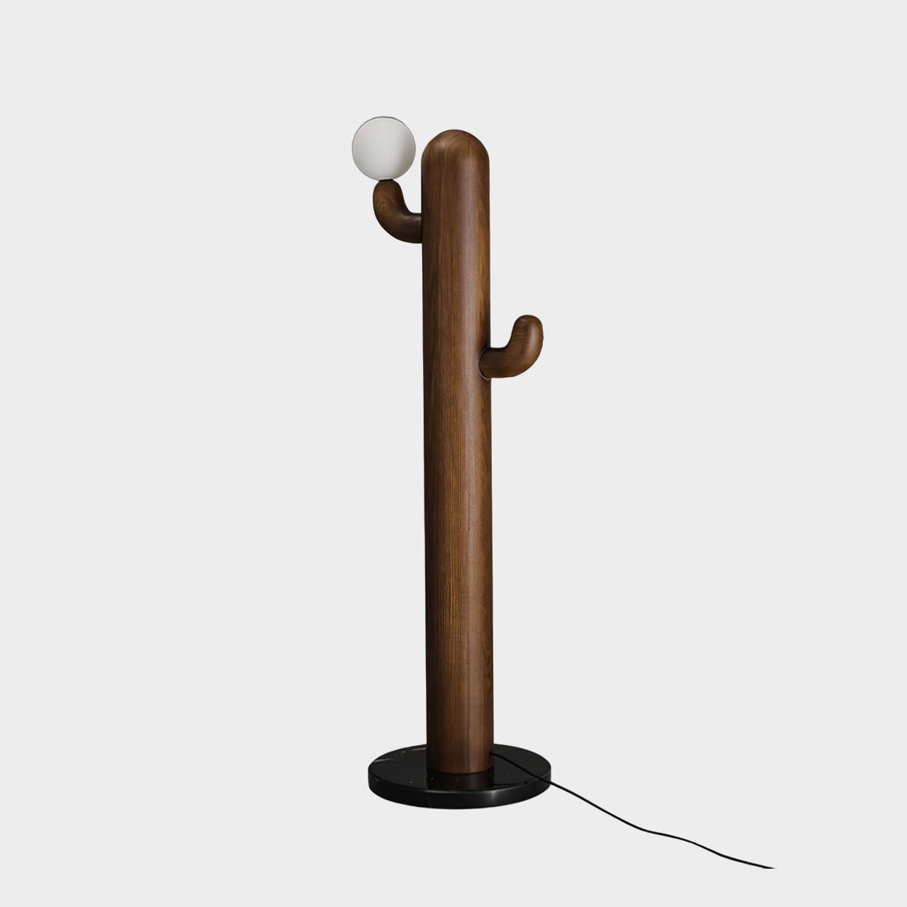 Cactus Wood Floor Lamp Model A: ∅ 14.2″ x H 50″ / Walnut Color / US Plug Floor lamp