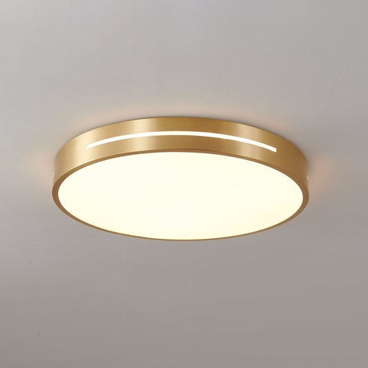 Caelum Ceiling Light Circle: ∅ 11.8″ x H 1.9″ / Brass & White / Warm Light 1001 Ceiling lamp