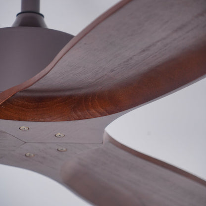 Caesar Kissel 52’’ Ceiling Fan ∅ 52″ x H 11.8″ / Walnut Wood Grain Ceiling fan light