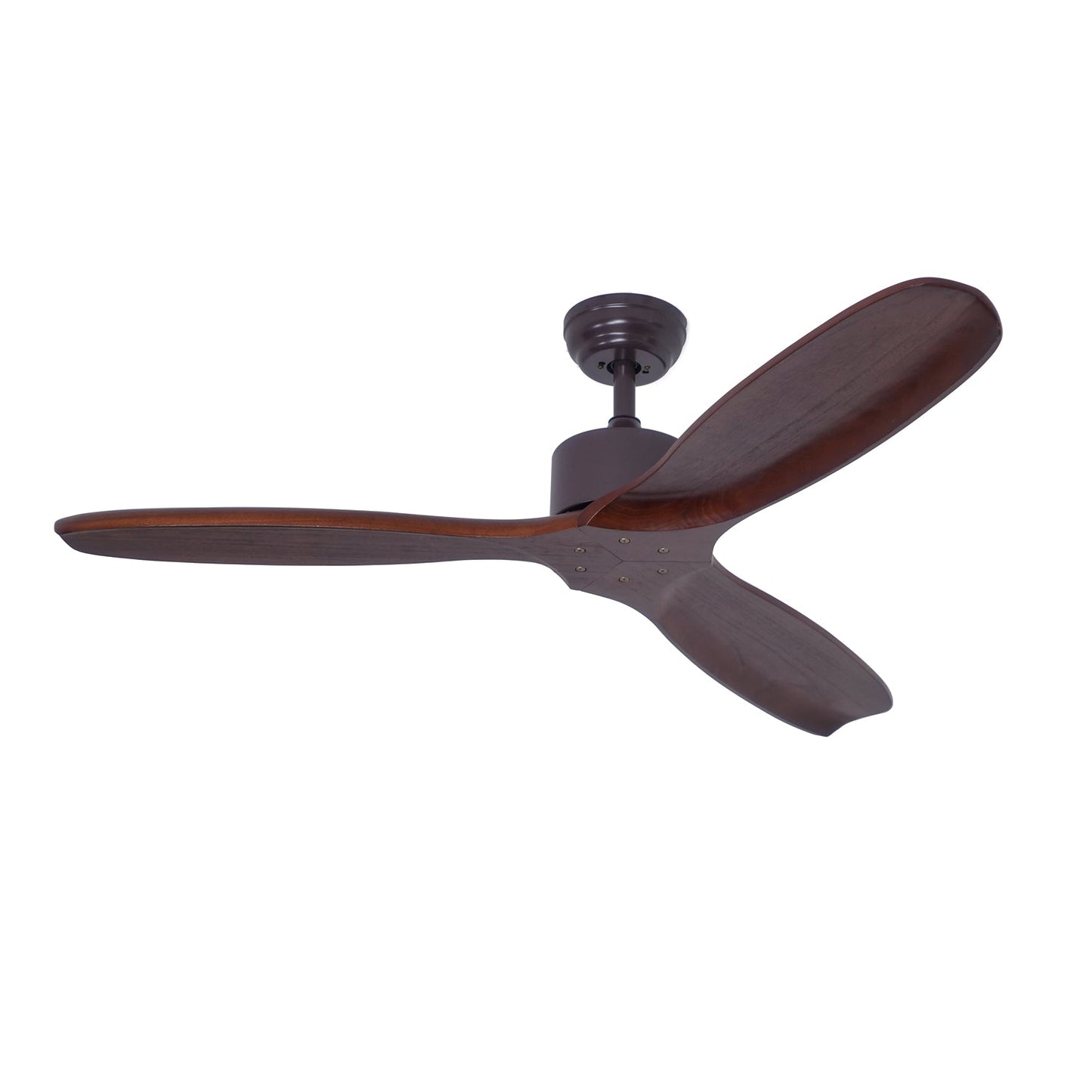 Caesar Kissel 52’’ Ceiling Fan ∅ 52″ x H 11.8″ / Walnut Wood Grain Ceiling fan light