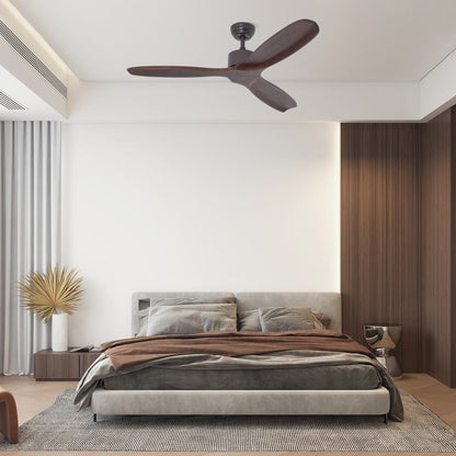 Caesar Kissel 52’’ Ceiling Fan ∅ 52″ x H 11.8″ / Walnut Wood Grain Ceiling fan light