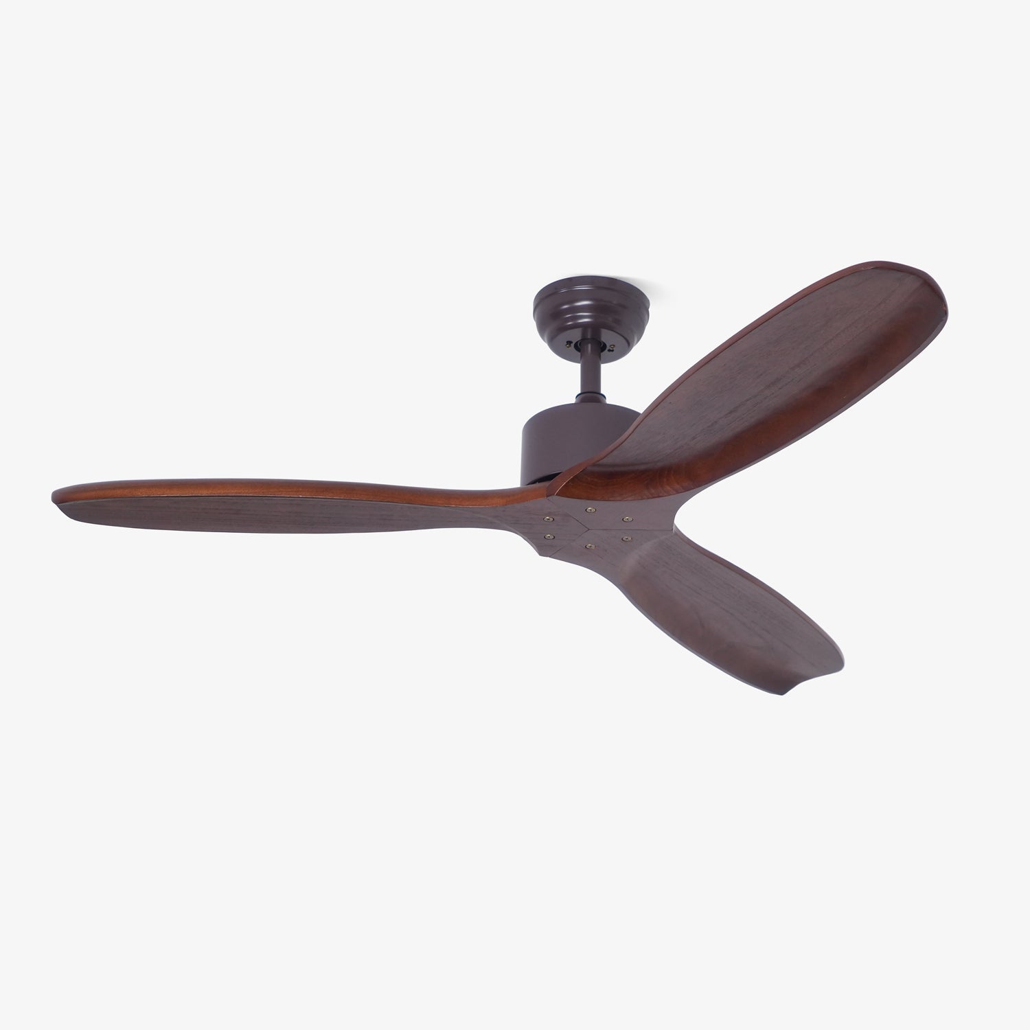 Caesar Kissel 52’’ Ceiling Fan ∅ 52″ x H 11.8″ / Walnut Wood Grain Ceiling fan light