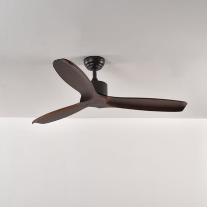 Caesar Kissel 52’’ Ceiling Fan ∅ 52″ x H 11.8″ / Walnut Wood Grain Ceiling fan light