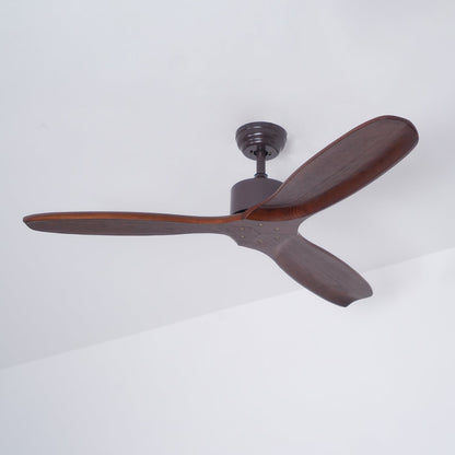 Caesar Kissel 52’’ Ceiling Fan ∅ 52″ x H 11.8″ / Walnut Wood Grain Ceiling fan light