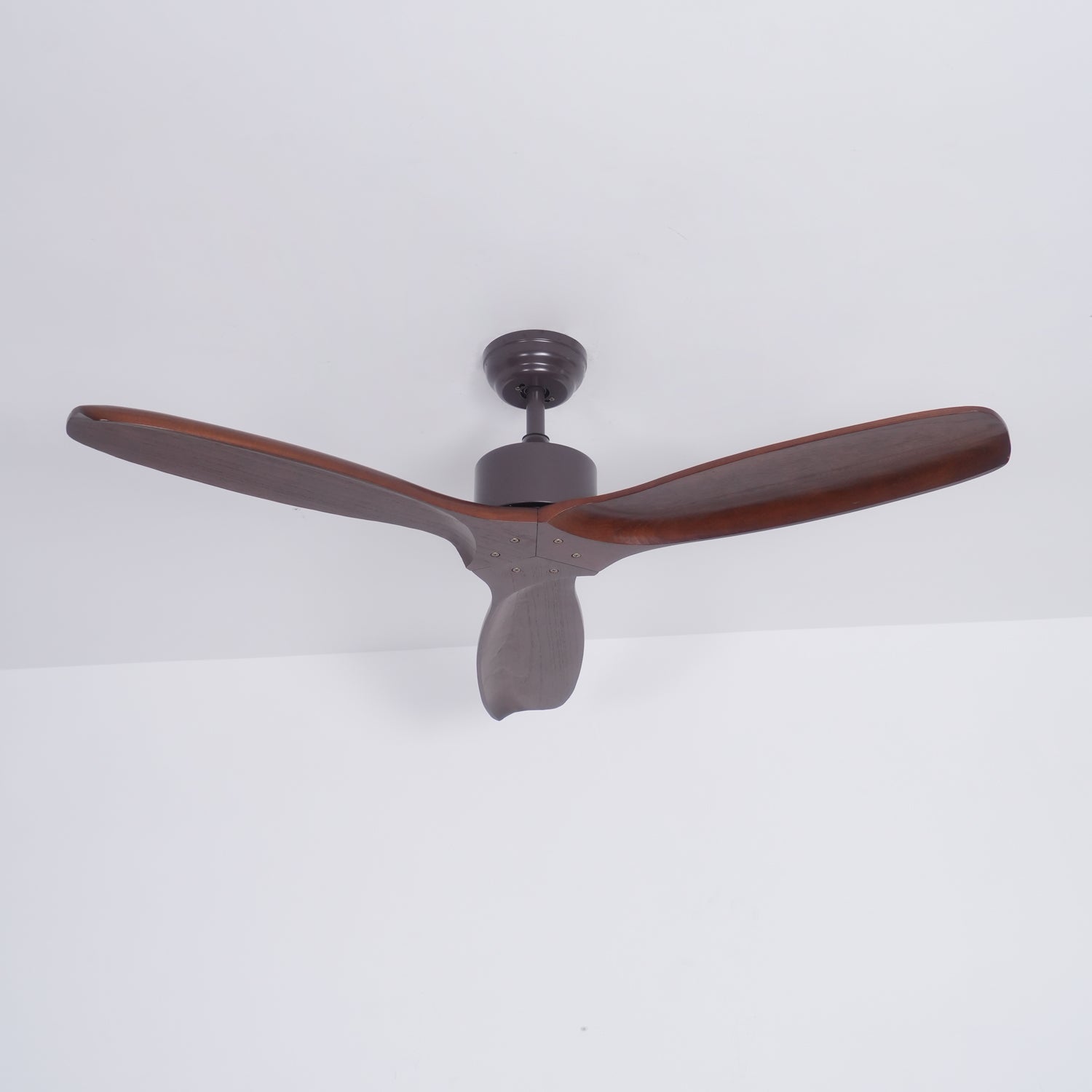 Caesar Kissel 52’’ Ceiling Fan ∅ 52″ x H 11.8″ / Walnut Wood Grain Ceiling fan light