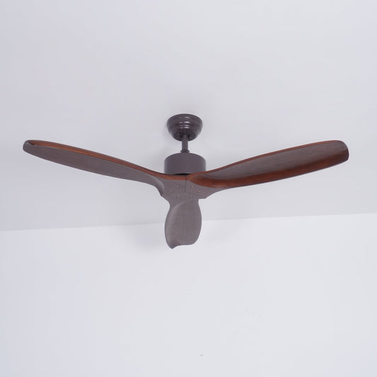 Caesar Kissel 52’’ Ceiling Fan ∅ 52″ x H 11.8″ / Walnut Wood Grain Ceiling fan light