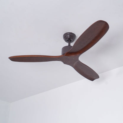 Caesar Kissel 52’’ Ceiling Fan ∅ 52″ x H 11.8″ / Walnut Wood Grain Ceiling fan light