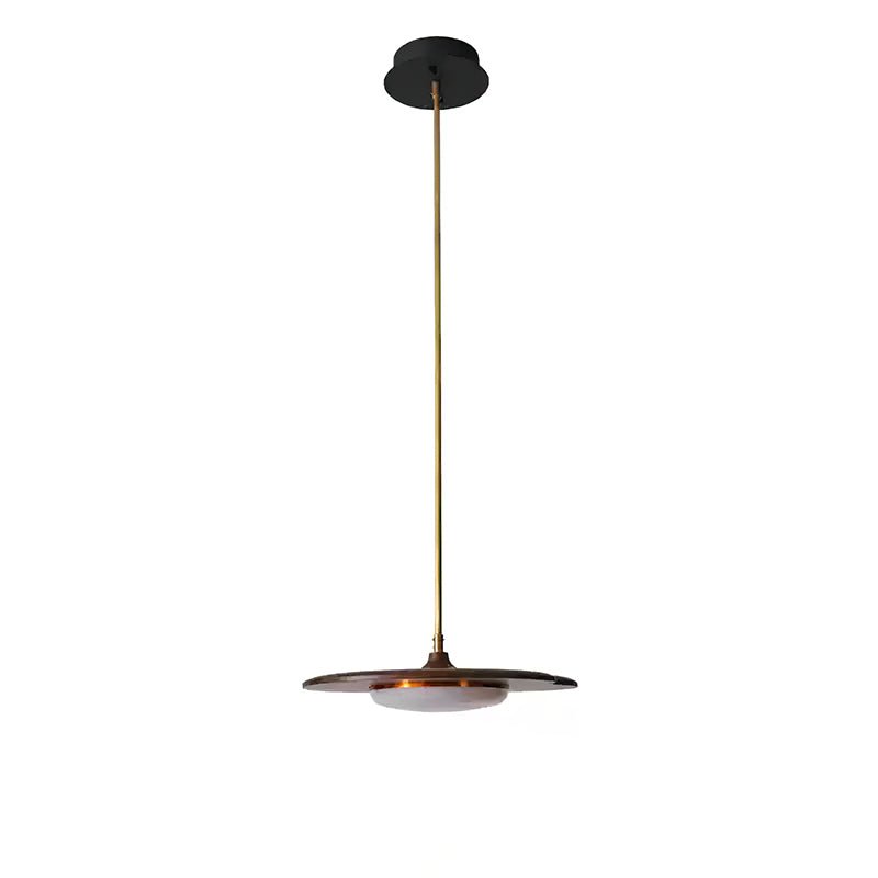 Calder Blossom Chandelier 1 Head: ∅ 15’’ x W 39.4’’ / Walnut Color / Warm Light Chandelier