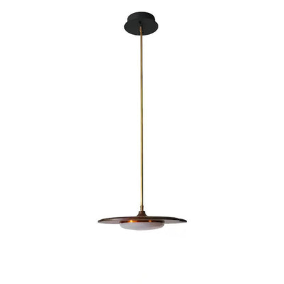 Calder Blossom Chandelier 1 Head: ∅ 15’’ x W 39.4’’ / Walnut Color / Warm Light Chandelier