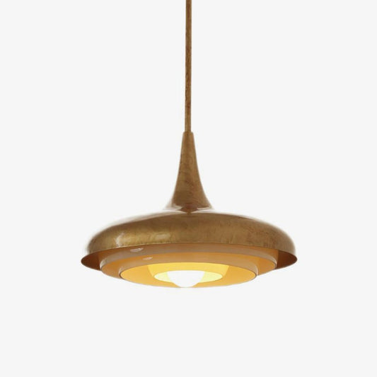 Blossom Pendant Light ∅ 17.7″ x H 11.8″ / Dia 45cm x H 30cm / Gold & Creamy yellow Pendant light