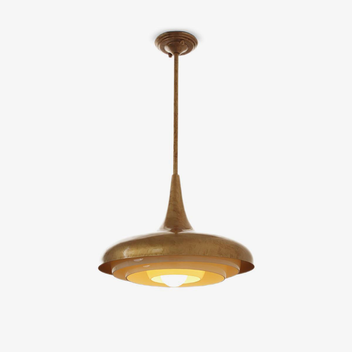Blossom Pendant Light ∅ 17.7″ x H 11.8″ / Dia 45cm x H 30cm / Gold & Creamy yellow Pendant light