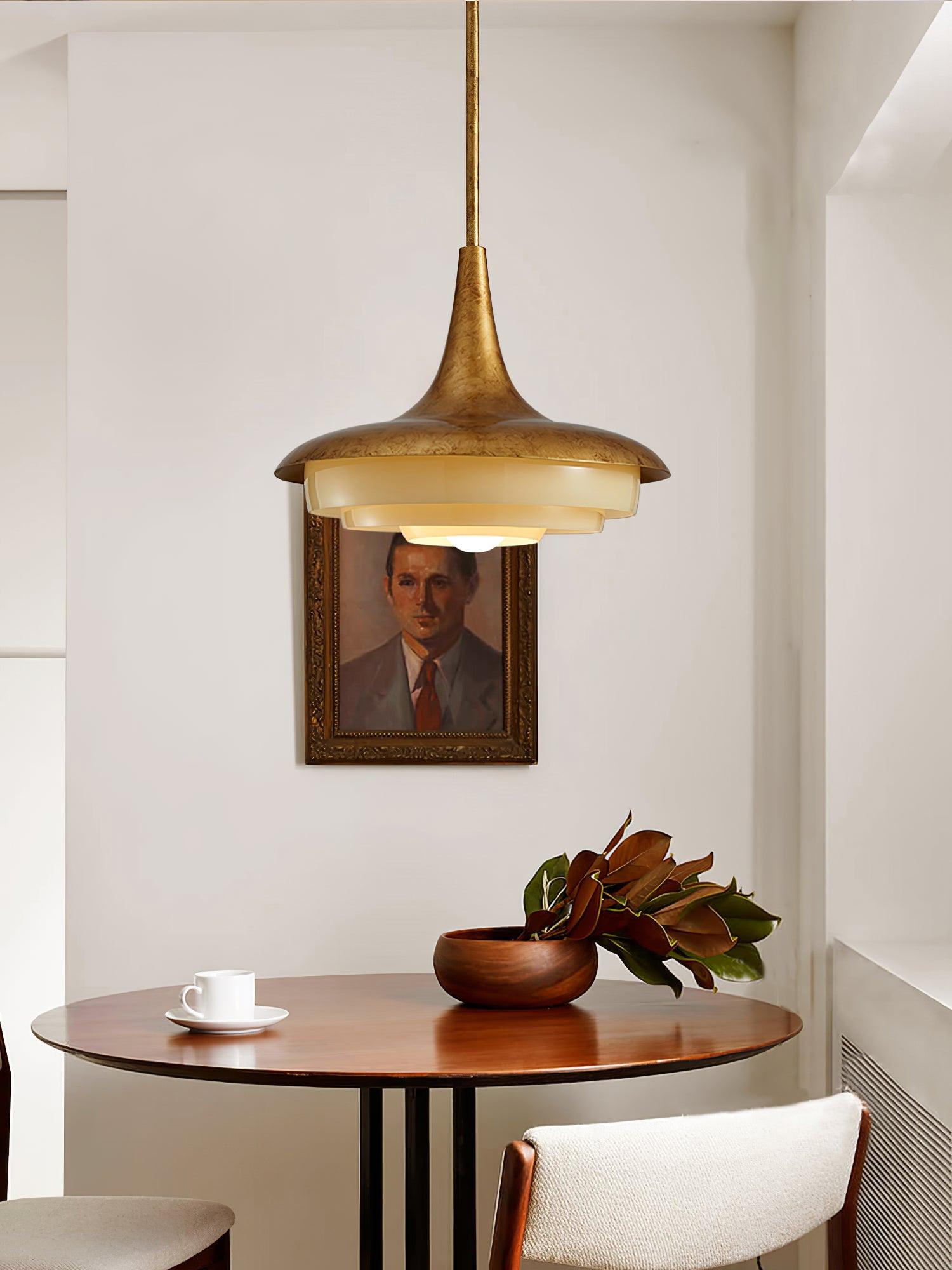 Blossom Pendant Light ∅ 17.7″ x H 11.8″ / Dia 45cm x H 30cm / Gold & Creamy yellow Pendant light