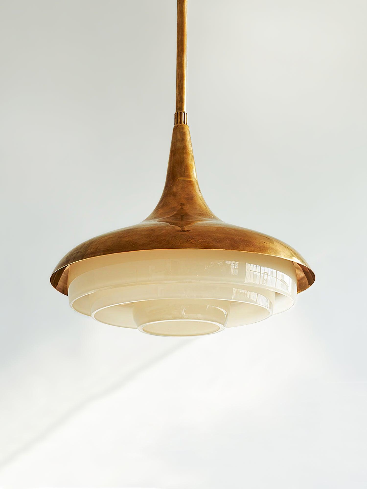 Blossom Pendant Light ∅ 17.7″ x H 11.8″ / Dia 45cm x H 30cm / Gold & Creamy yellow Pendant light