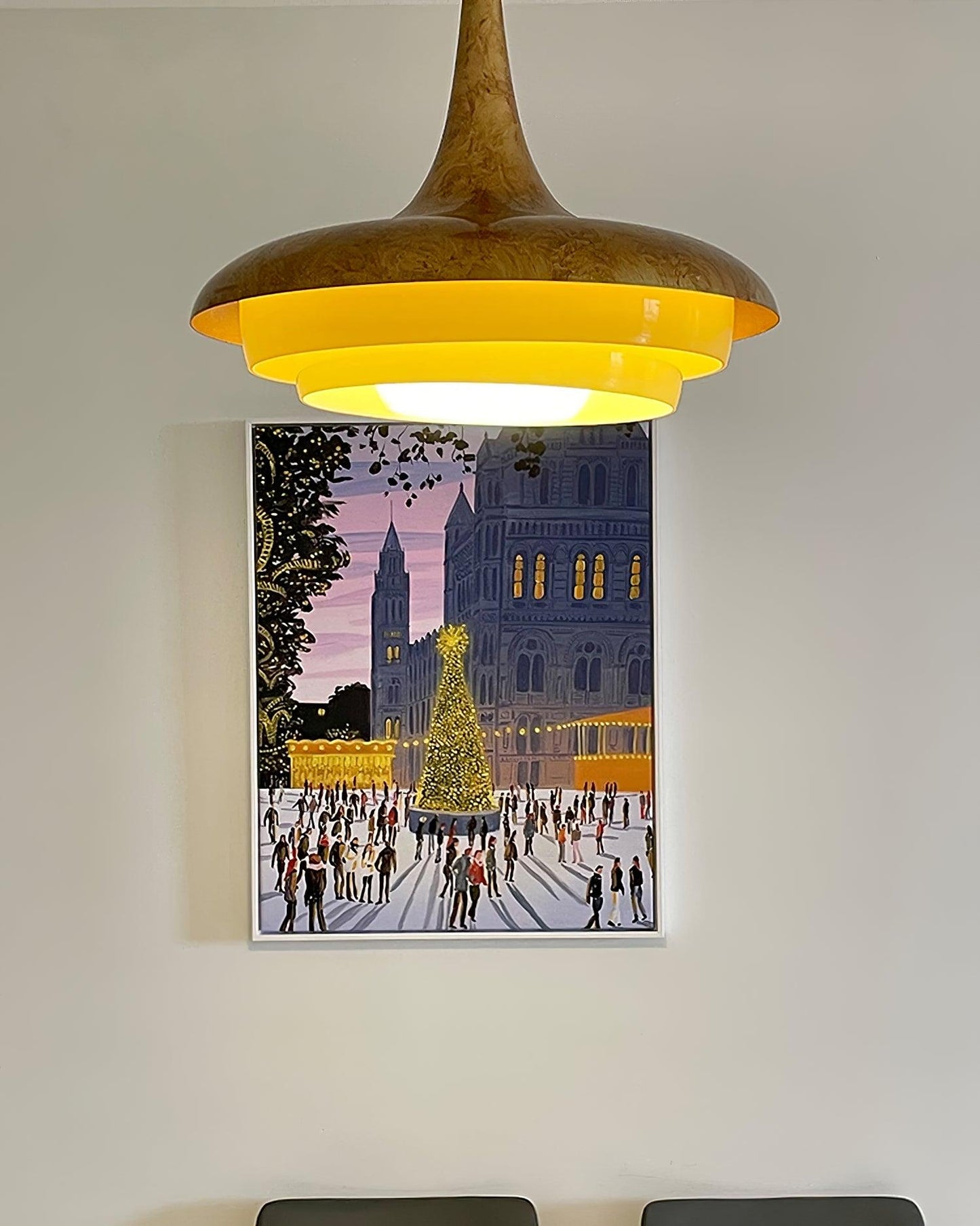 Blossom Pendant Light ∅ 17.7″ x H 11.8″ / Dia 45cm x H 30cm / Gold & Creamy yellow Pendant light