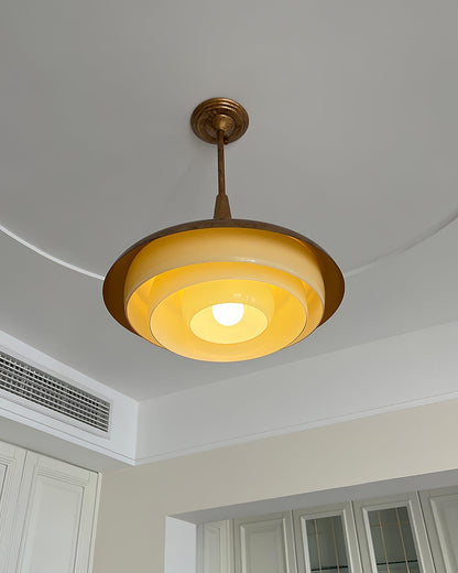 Blossom Pendant Light ∅ 17.7″ x H 11.8″ / Dia 45cm x H 30cm / Gold & Creamy yellow Pendant light