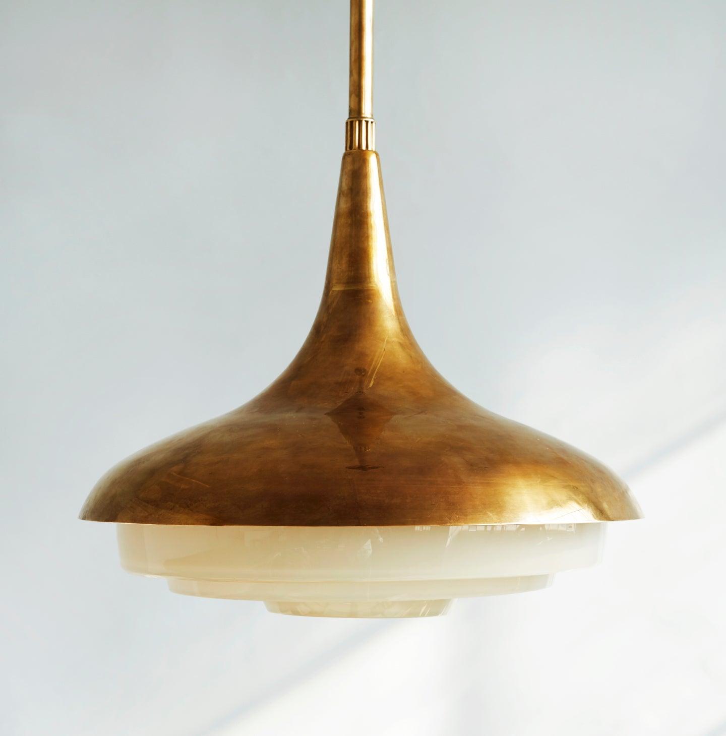 Blossom Pendant Light ∅ 17.7″ x H 11.8″ / Dia 45cm x H 30cm / Gold & Creamy yellow Pendant light