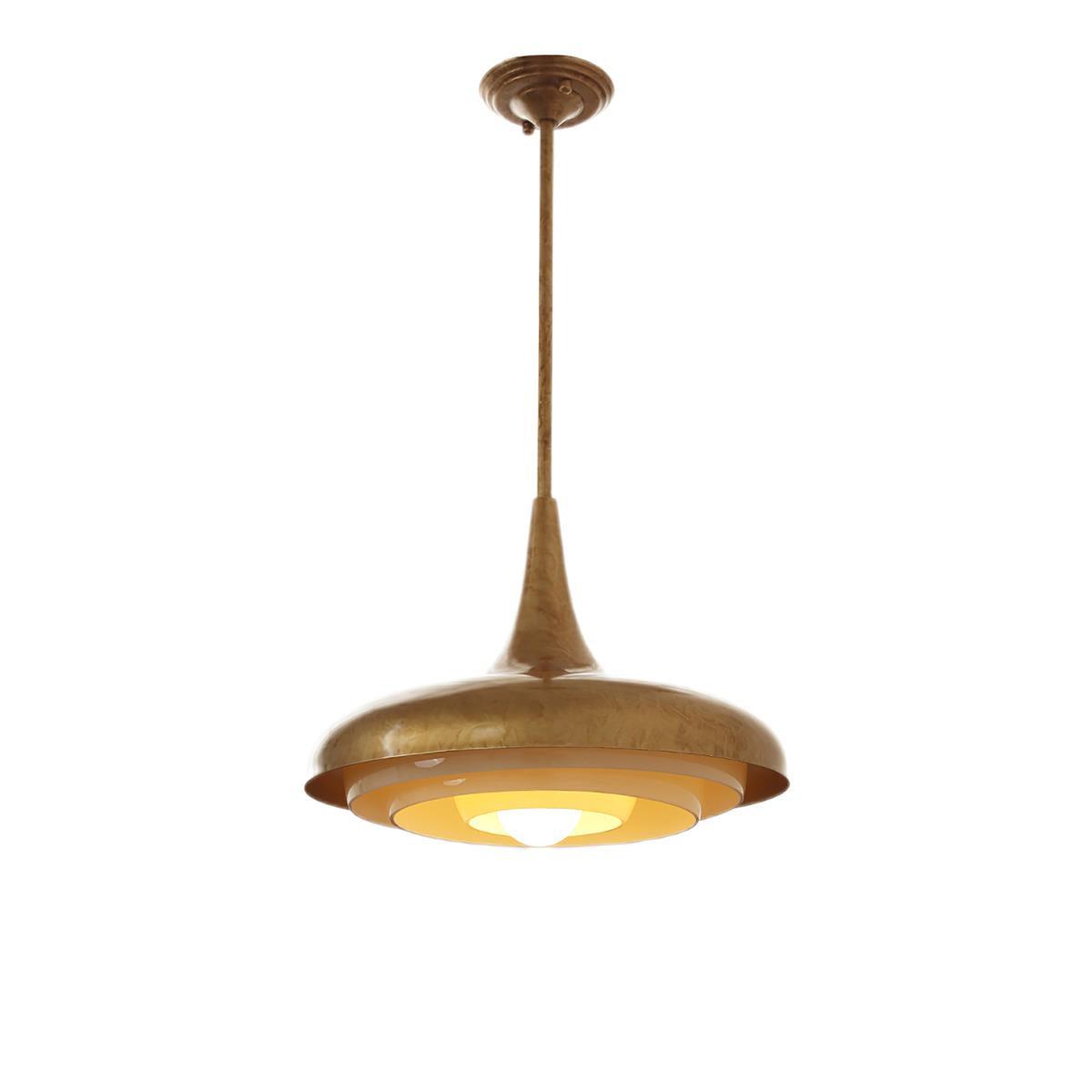 Blossom Pendant Light ∅ 17.7″ x H 11.8″ / Dia 45cm x H 30cm / Gold & Creamy yellow Pendant light