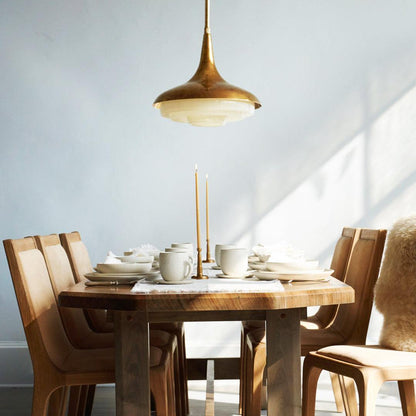 Blossom Pendant Light ∅ 17.7″ x H 11.8″ / Dia 45cm x H 30cm / Gold & Creamy yellow Pendant light
