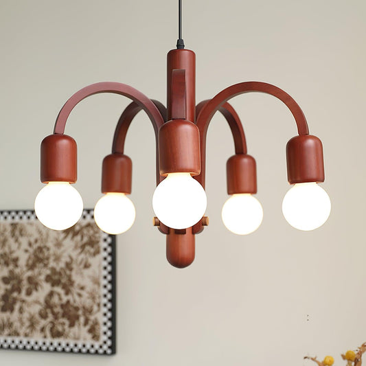 Candela Teak Chandelier