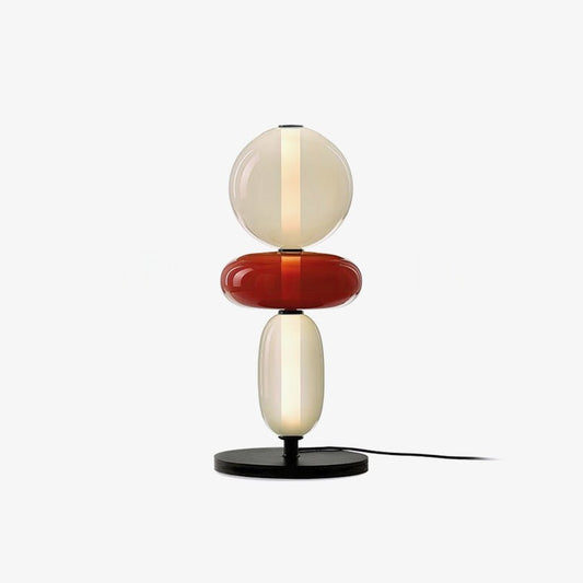 Candied Glass Table Light Model B Red ∅ 7.9″ x H 17.7″ / Dia 20cm x H 45cm / Warm Light / US Plug Table lamp