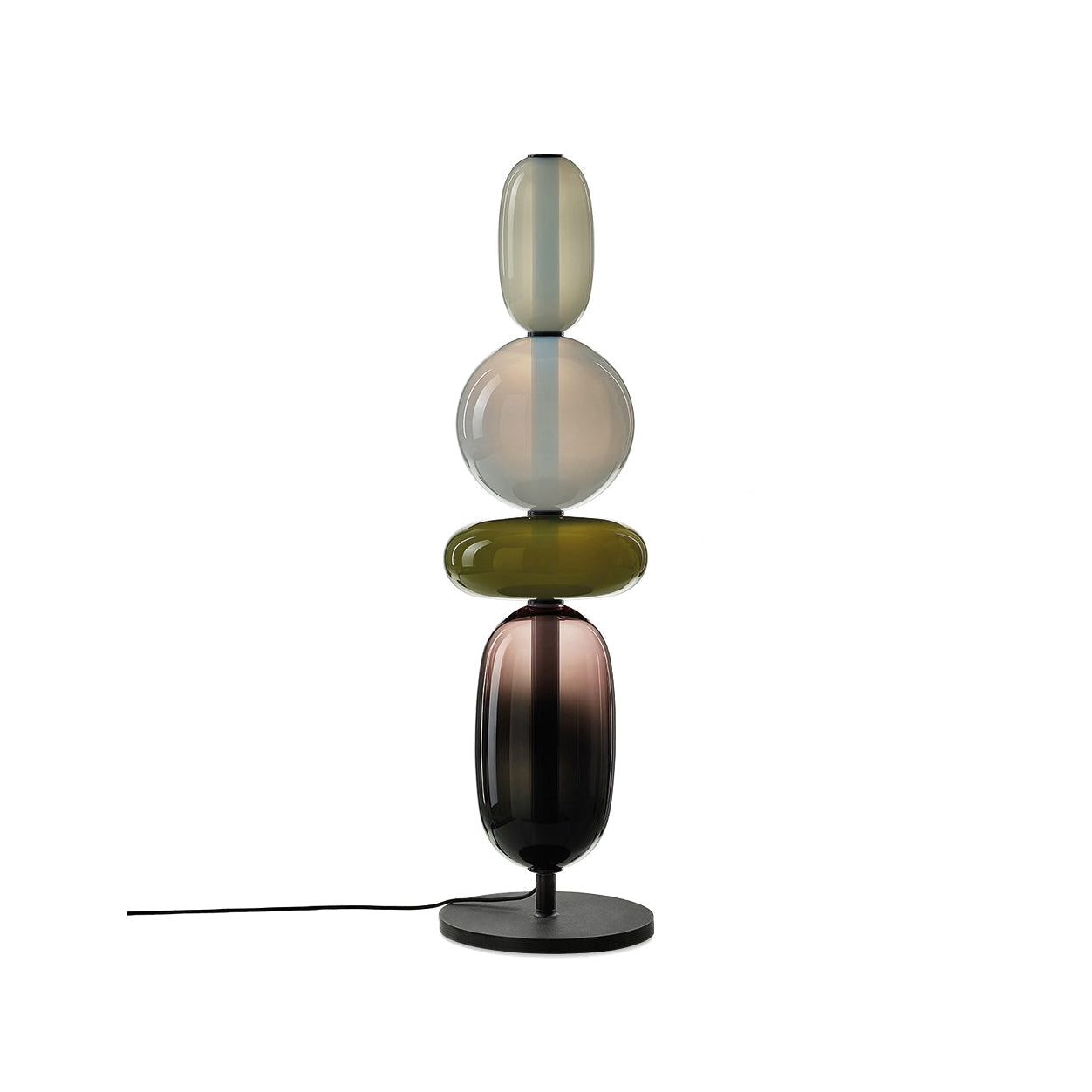 Candied Glass Table Light Model C Green ∅ 7.9″ x H 26″ / Dia 20cm x H 66cm / Warm Light / US Plug Table lamp