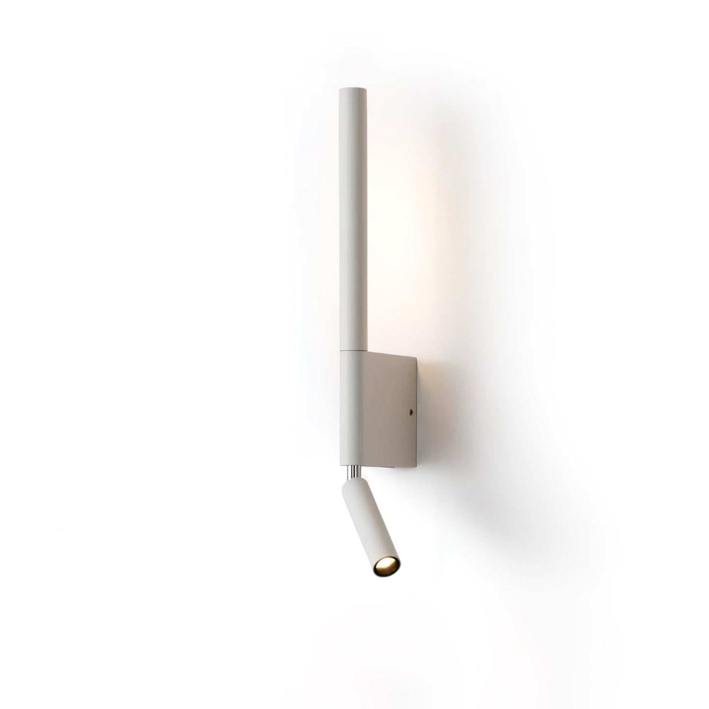 Canut LED Wall Light ∅ 2.4″ x H 16.9″ / Dia 6cm x H 43cm / White / Warm Light Wall lamp