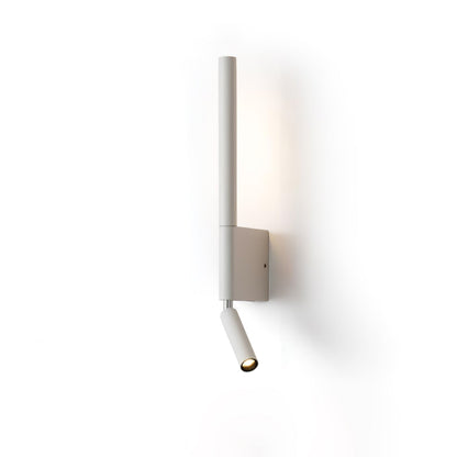 Canut LED Wall Light ∅ 2.4″ x H 16.9″ / Dia 6cm x H 43cm / White / Warm Light Wall lamp