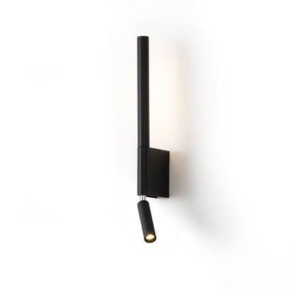 Canut LED Wall Light ∅ 2.4″ x H 16.9″ / Dia 6cm x H 43cm / Black / Warm Light Wall lamp