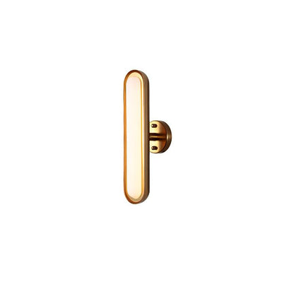Capsule Wall Lamp ∅ 5.1″ x H 18.1″ / Dia 13cm x H 46cm / Gold & Frosted white / Warm White Wall lamp