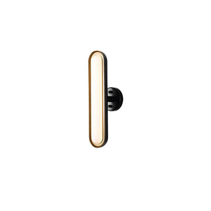 Capsule Wall Lamp ∅ 5.1″ x H 18.1″ / Dia 13cm x H 46cm / Black & Frosted white / Warm White Wall lamp