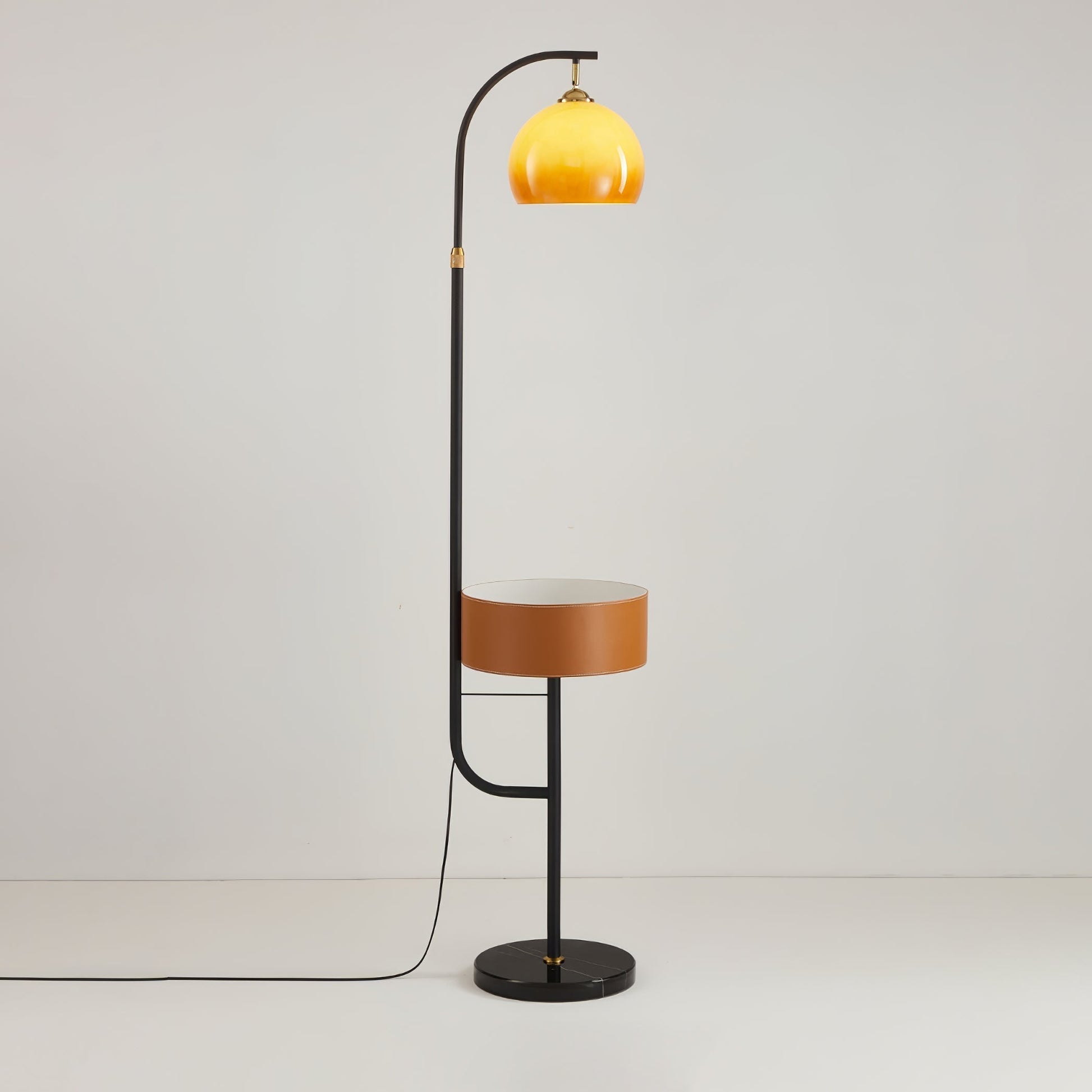 Caramel Arch Floor Lamp ∅ 13.4″ x H 66.9″ / Dia 34cm x H 170cm / Caramel & Black / US Plug Floor lamp