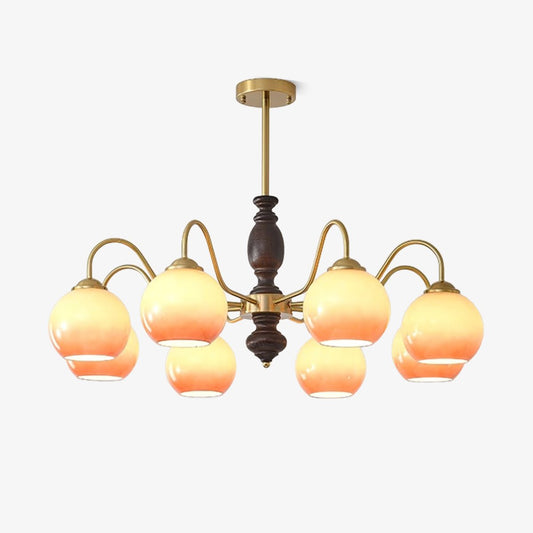 Caramel Orb Chandelier Chandelier